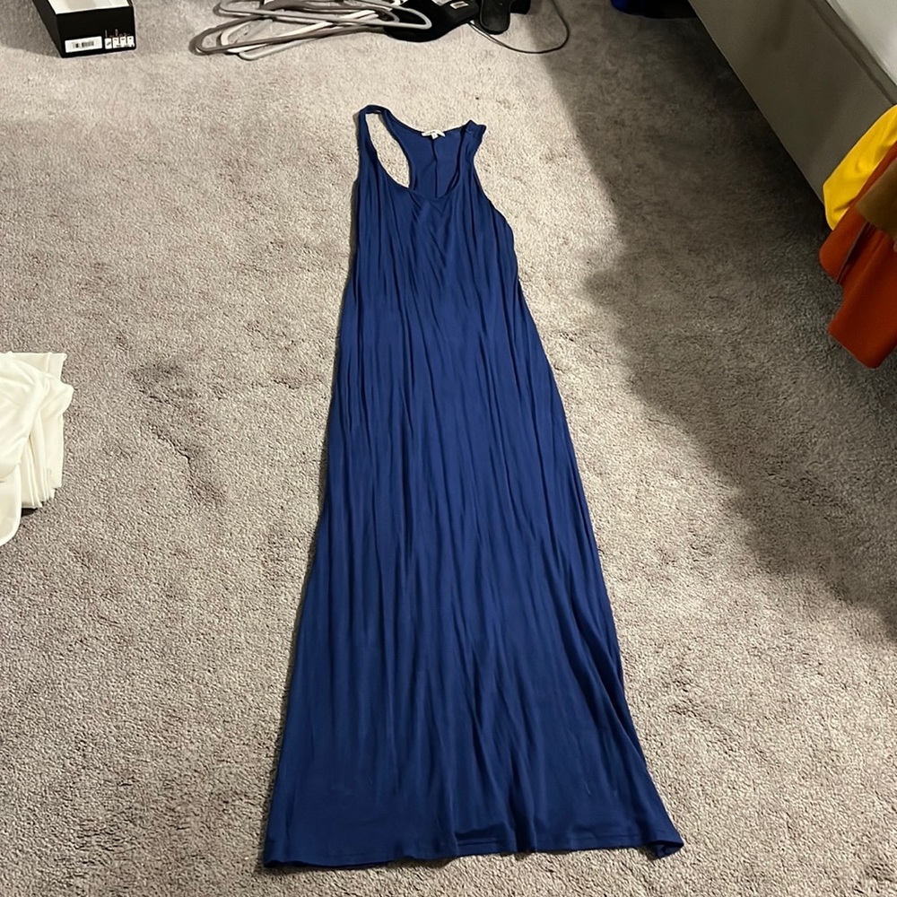 Charlotte Russe Blue Racerback Maxi Dress